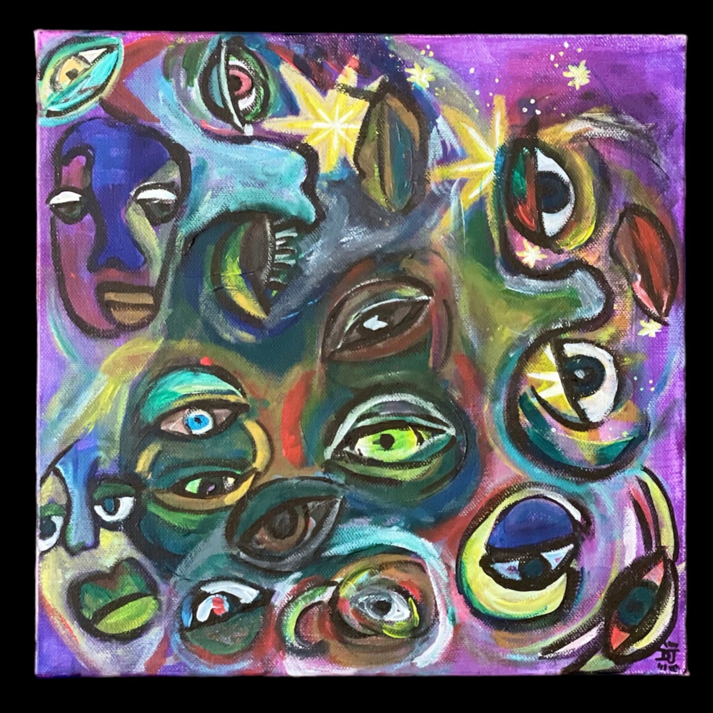 “Celestial Gaze” Original painting by Dom Johnson